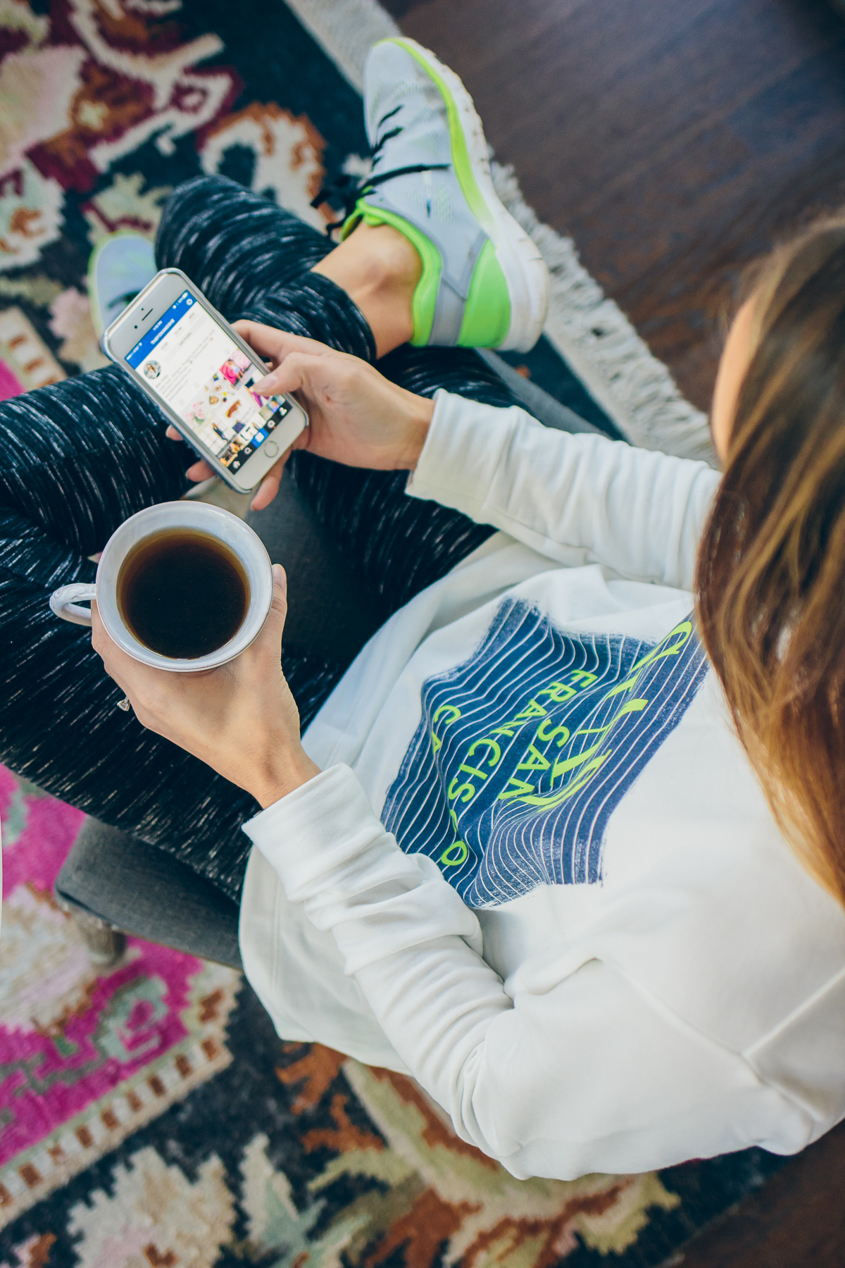 gap factory athletic wear, gap sweatshirt — via @TheFoxandShe