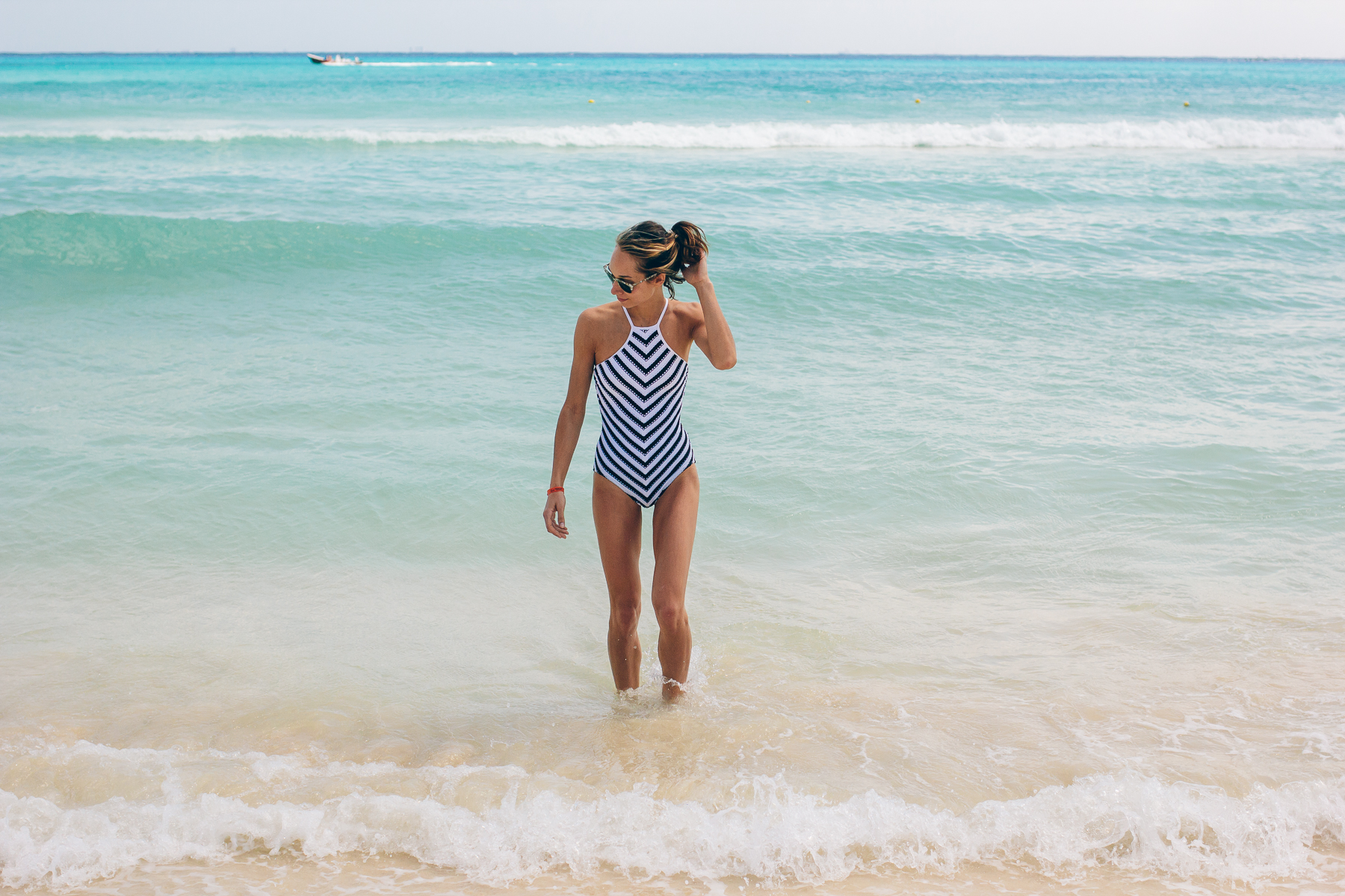 seafolly one piece, coast to coast high neck maillot, conservative swimsuit, high neck one piece — via @TheFoxandShe