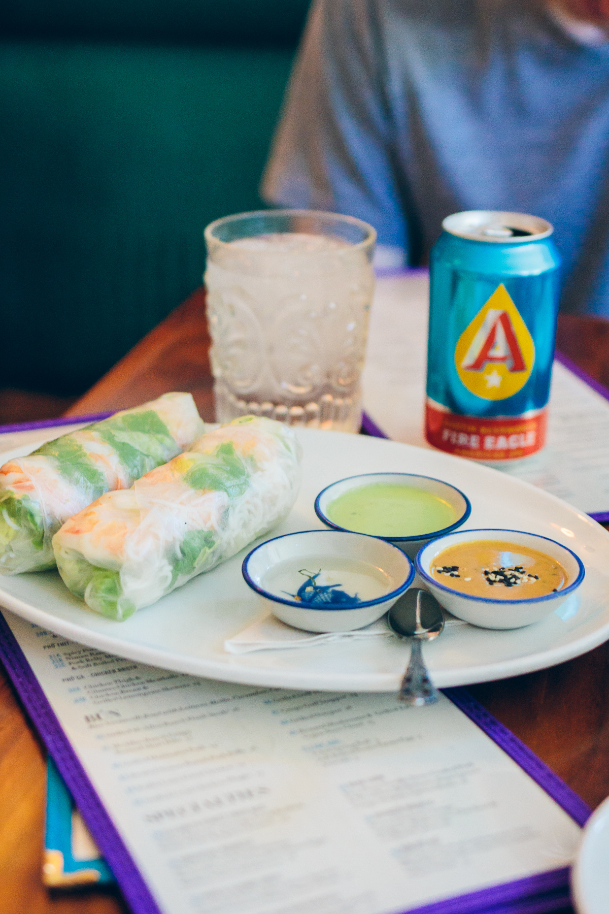 shrimp spring rolls, elizabeth street cafe, vietnamese food, austin texas — via @TheFoxandShe