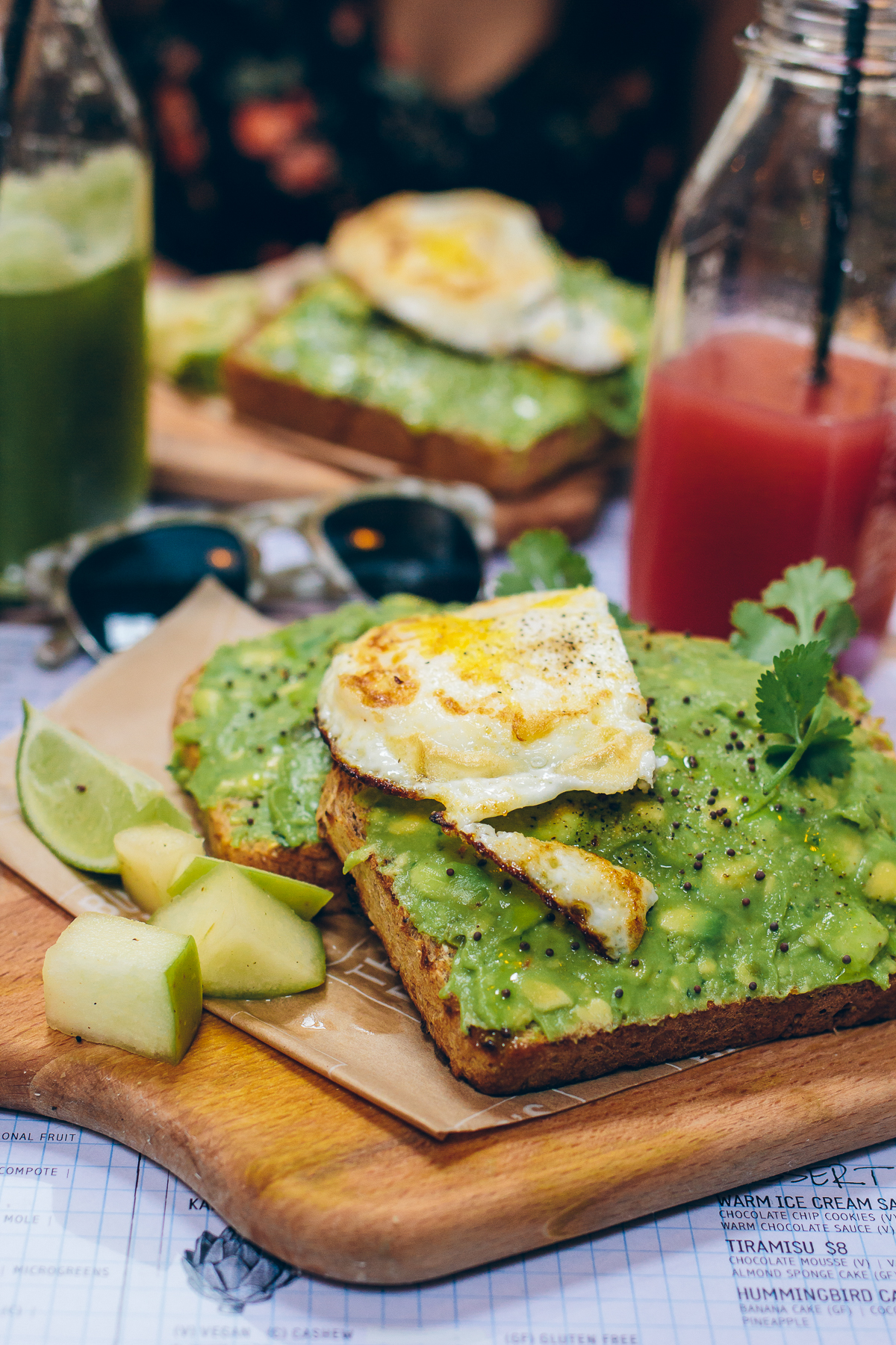 avocado toast with fried egg, the butcher's daughter, venice eats — via @TheFoxandShe