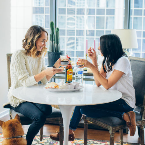 Kahlua Mind Eraser Cocktail, how to throw a last minute party with @Kahlua , charcuterie plate #ad — via @TheFoxandShe