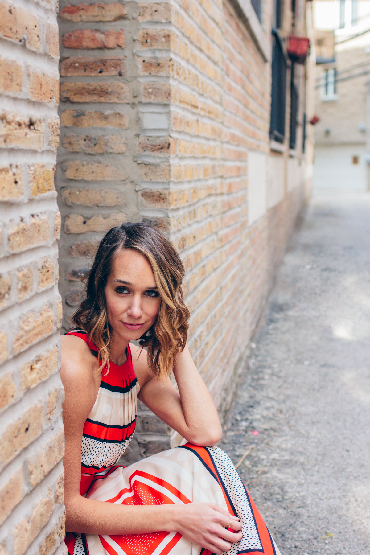 patterned maxi dress, street style, spring outfit, eliza j dresses — via @TheFoxandShe