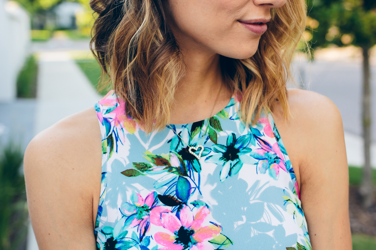 floral dress — via @TheFoxandShe