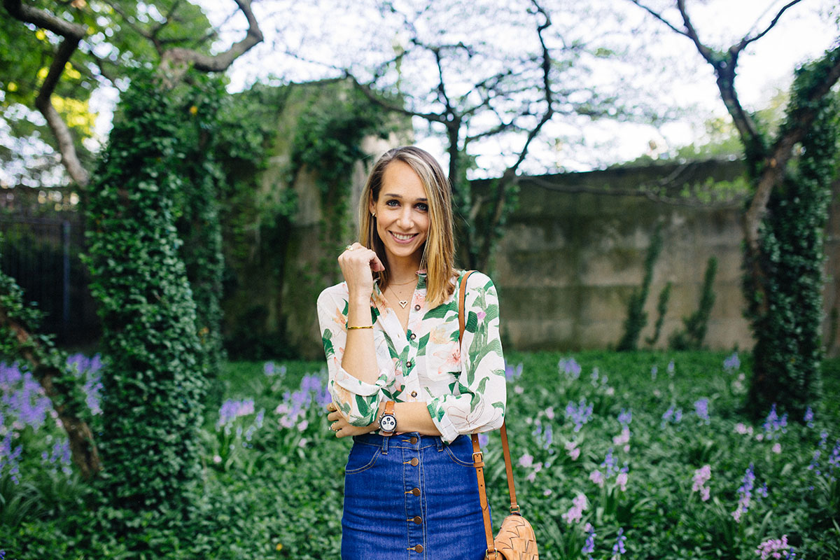 floral button down