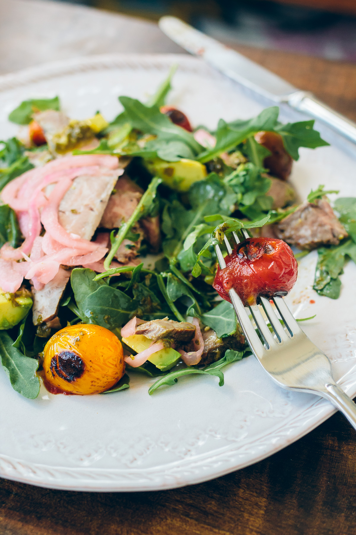easy whole 30 recipe — chimichurri steak salad