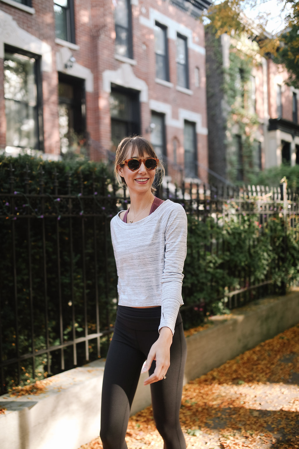 Cute Workout Outfit for Fall | The Fox & She | Chicago Style Blog