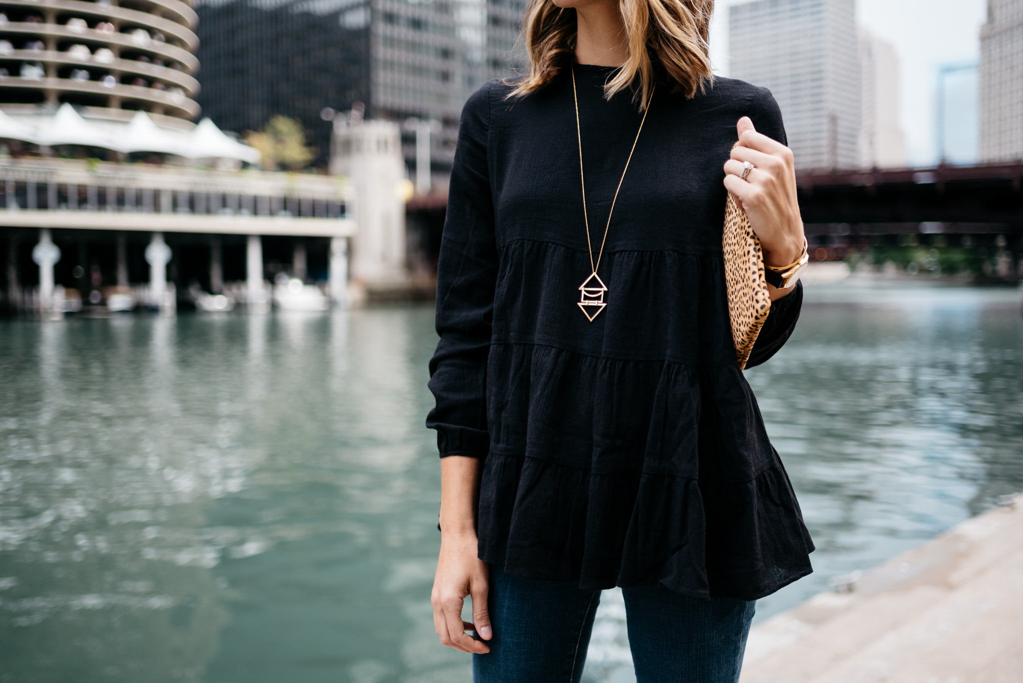 flowy peasant top