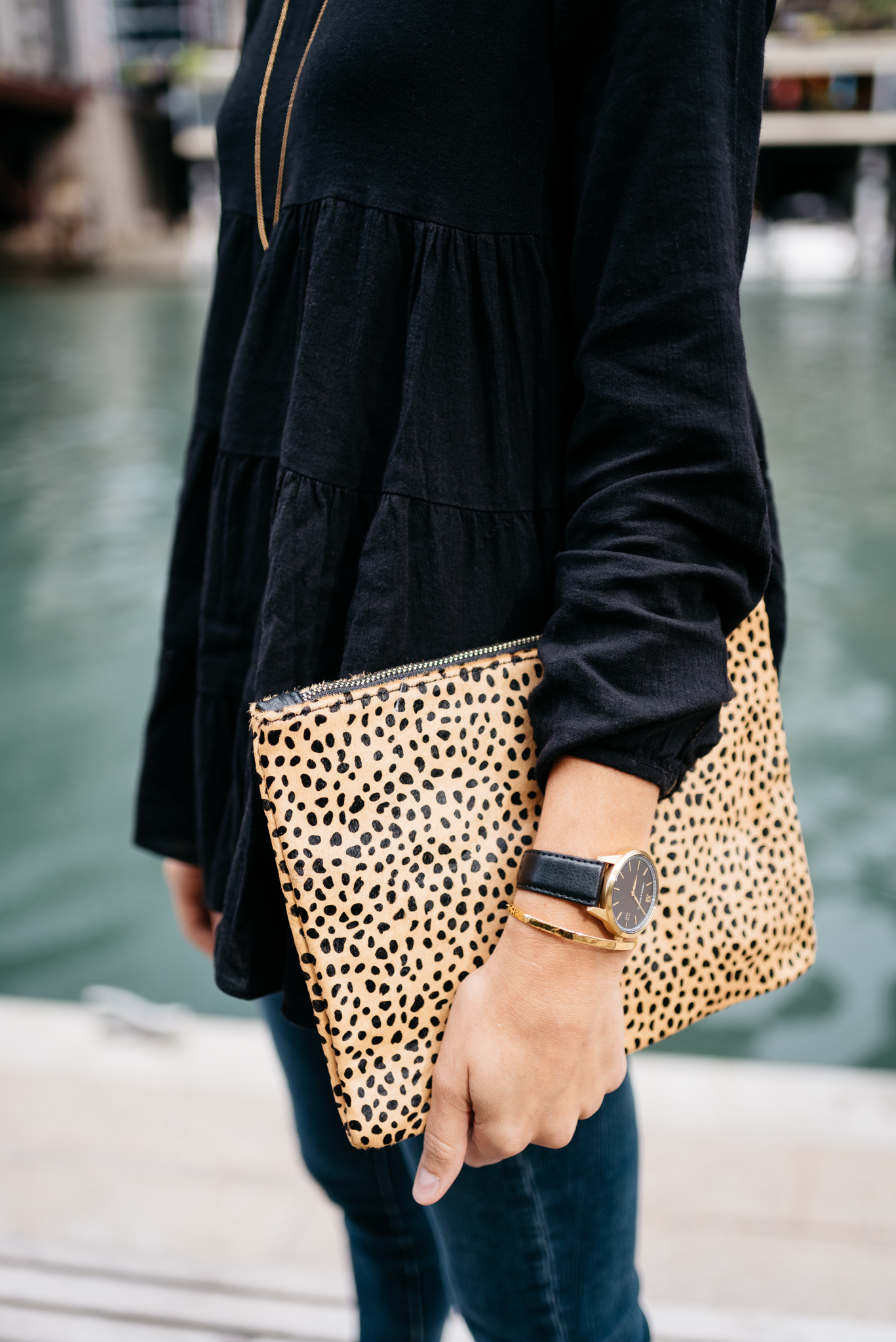 leopard clutch
