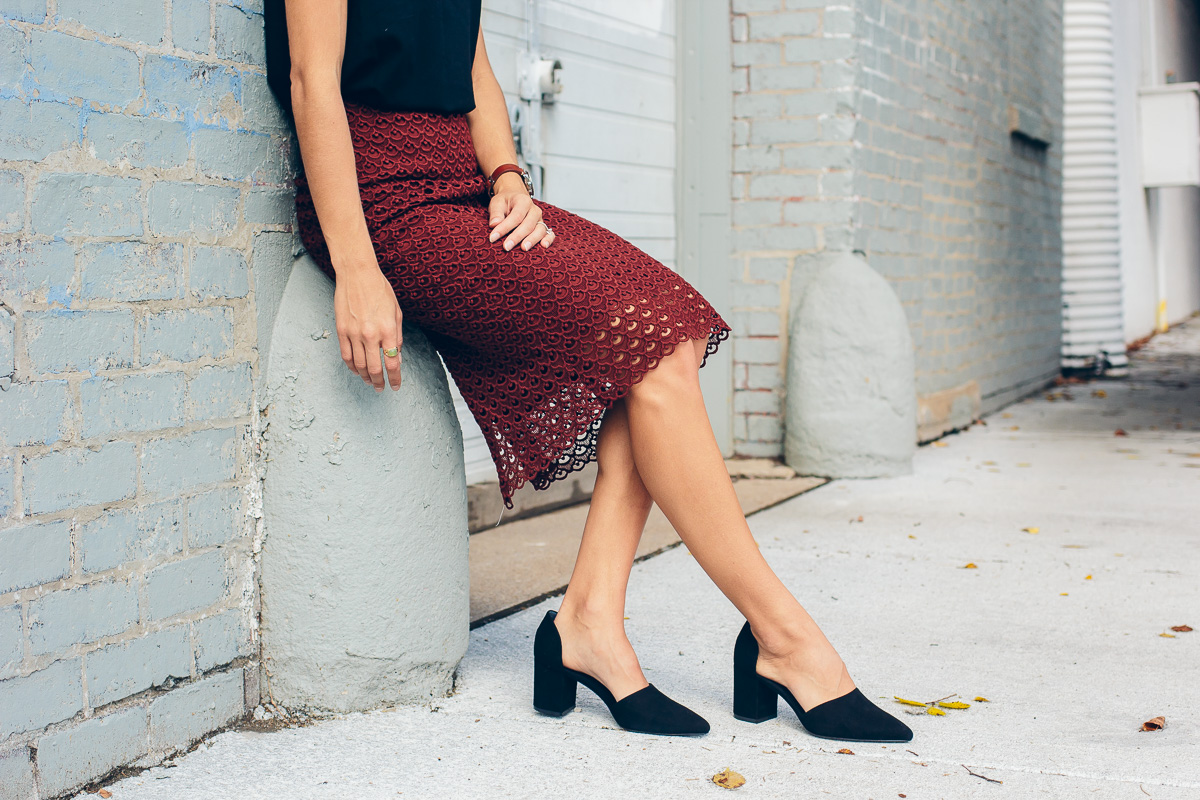 @AnnTaylor lace pencil skirt