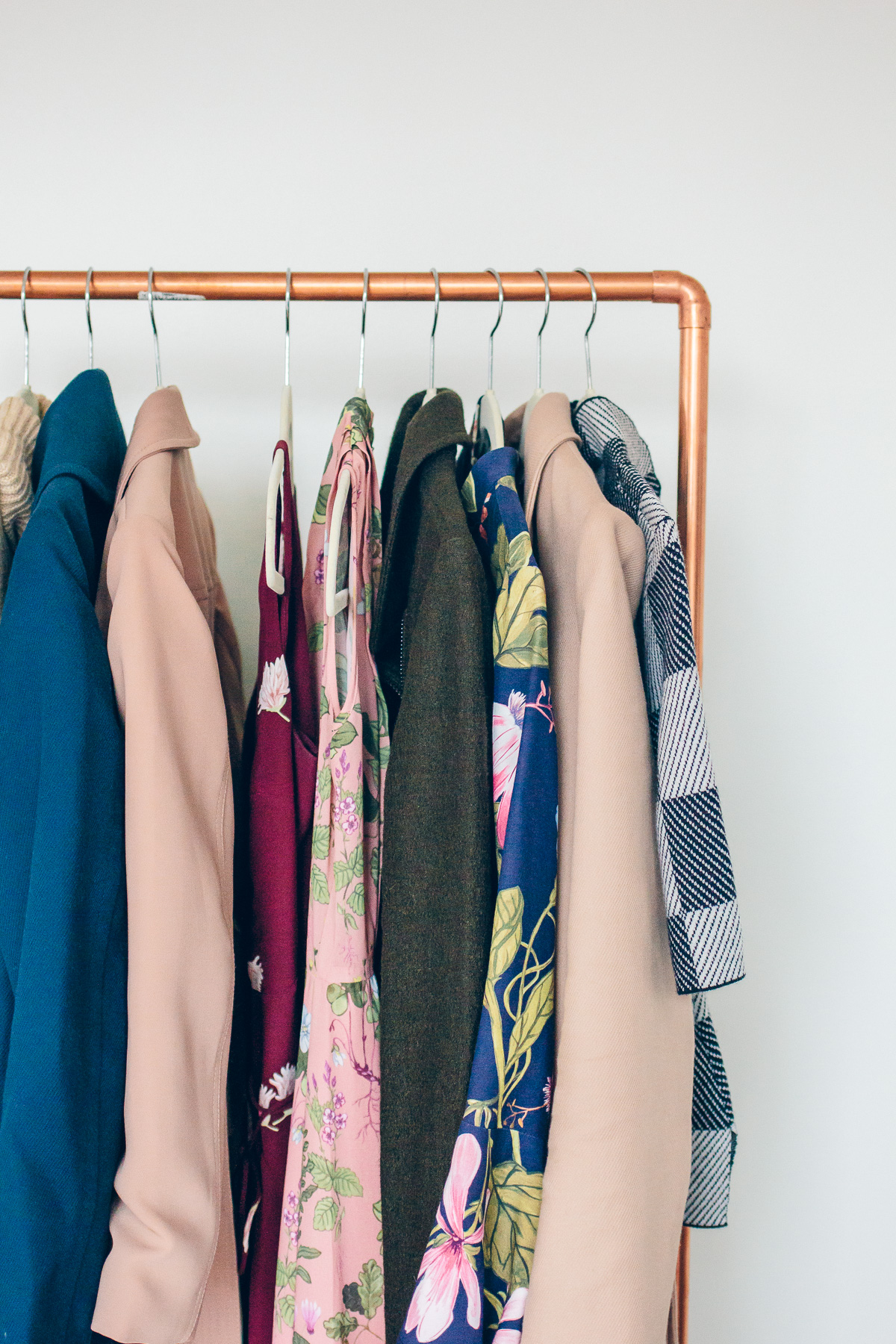 DIY Copper Pipe Clothing Rack