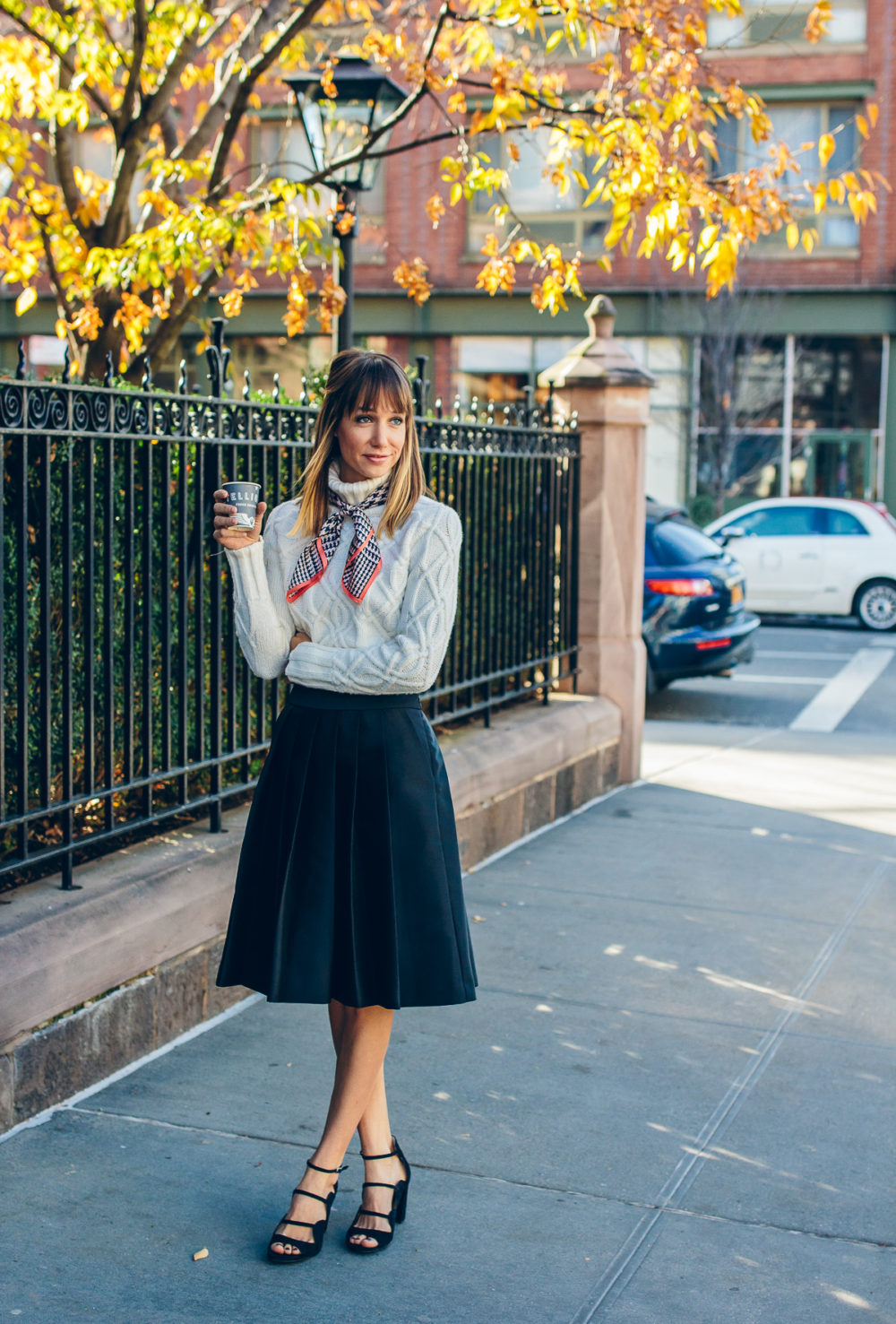2 Super Cute Ways to Style a Simple Cable Knit Sweater