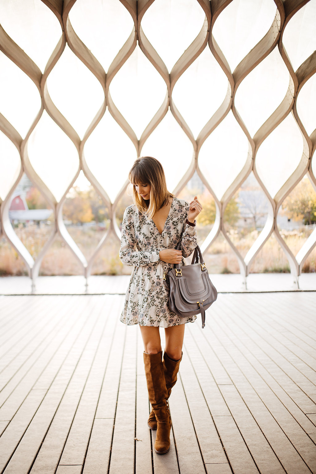 grey chloe marcie bag