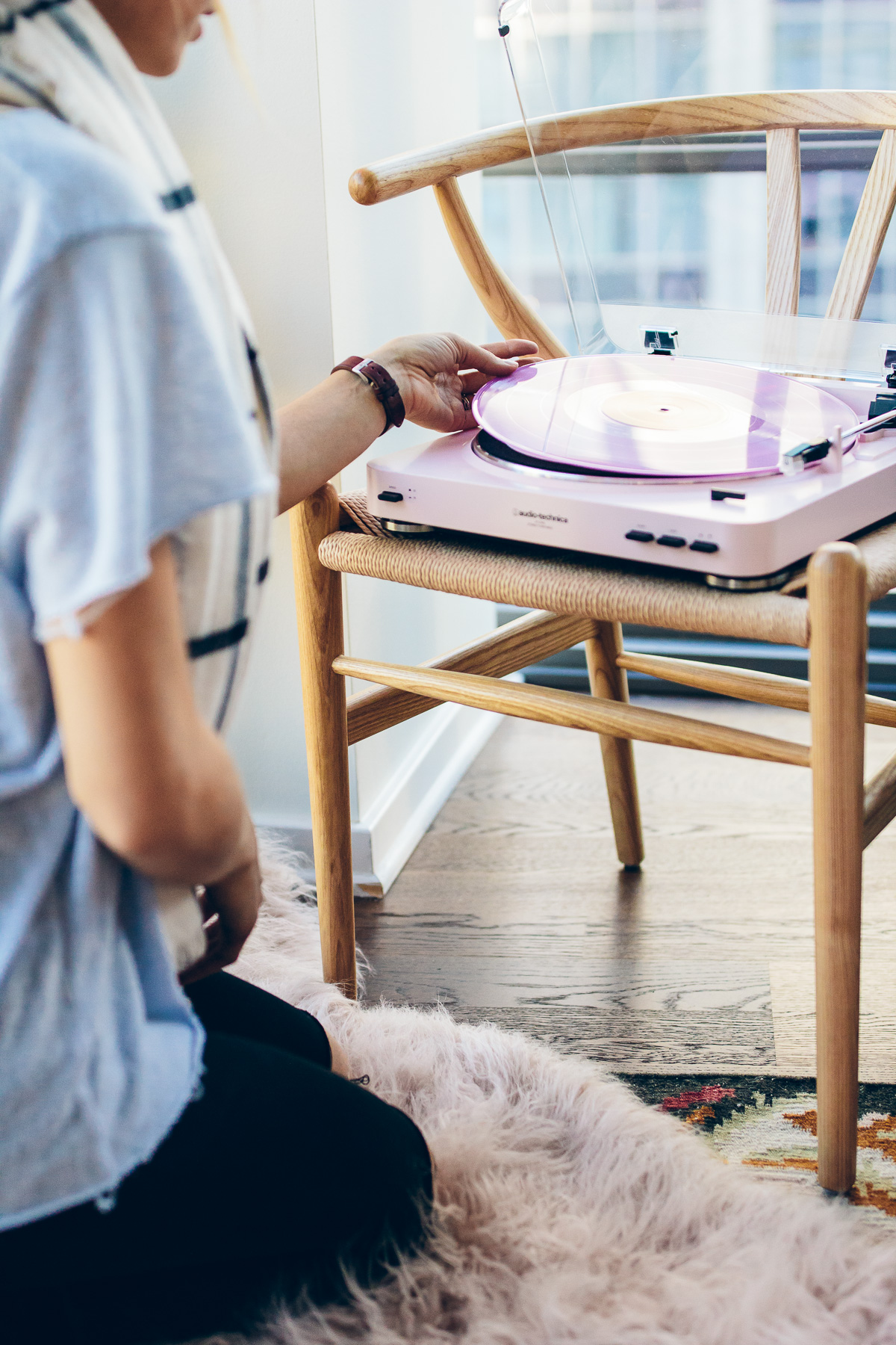 vinyl record player