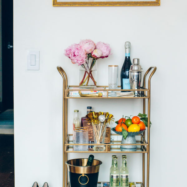 How to Stock & Style Your Bar Cart for New Year’s Eve