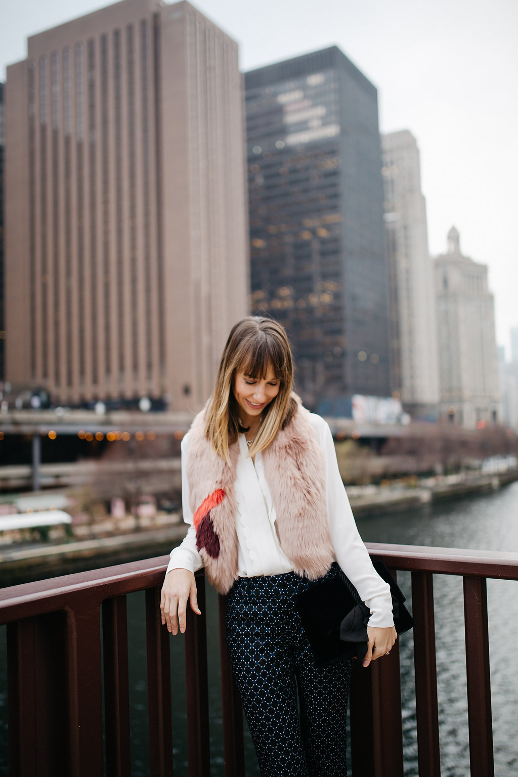 chicago fashion blogger blair staky gets dressed for the holidays