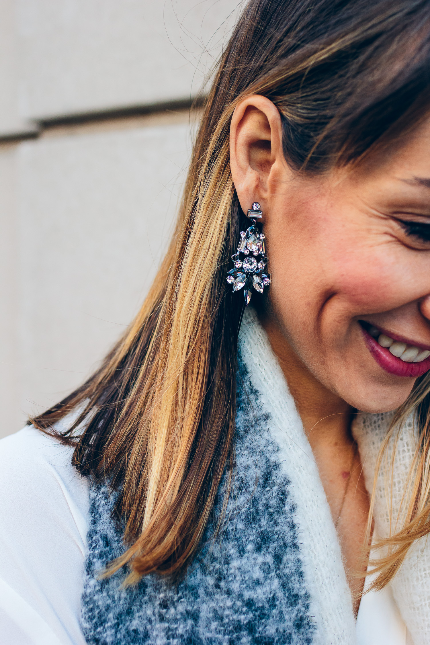 sparkly statement earrings