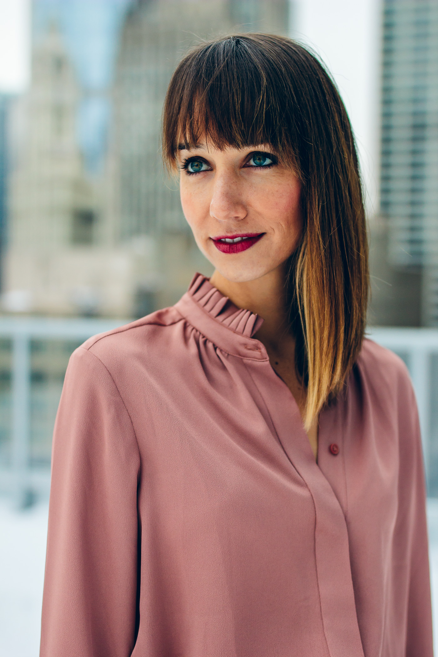 how to style bangs