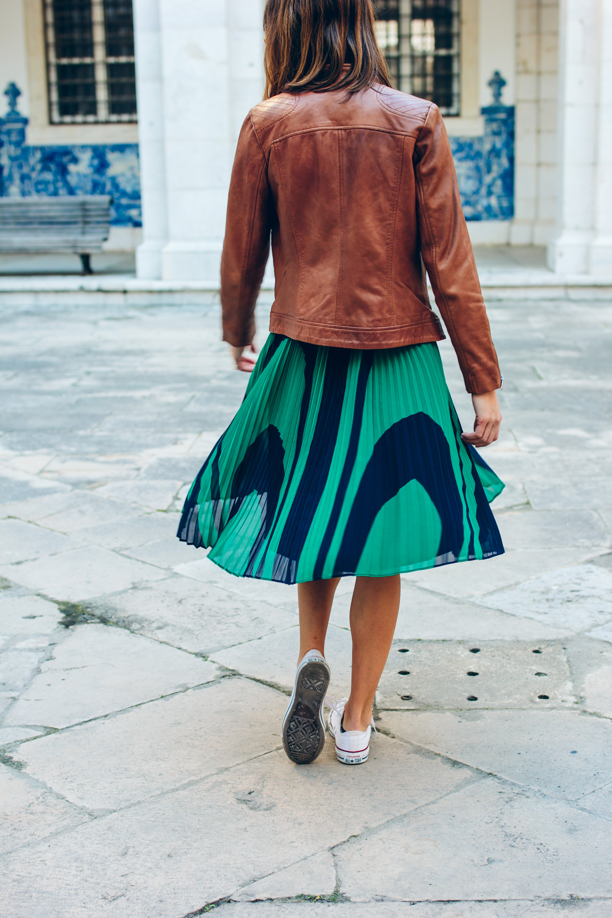 colorful skirt outfit