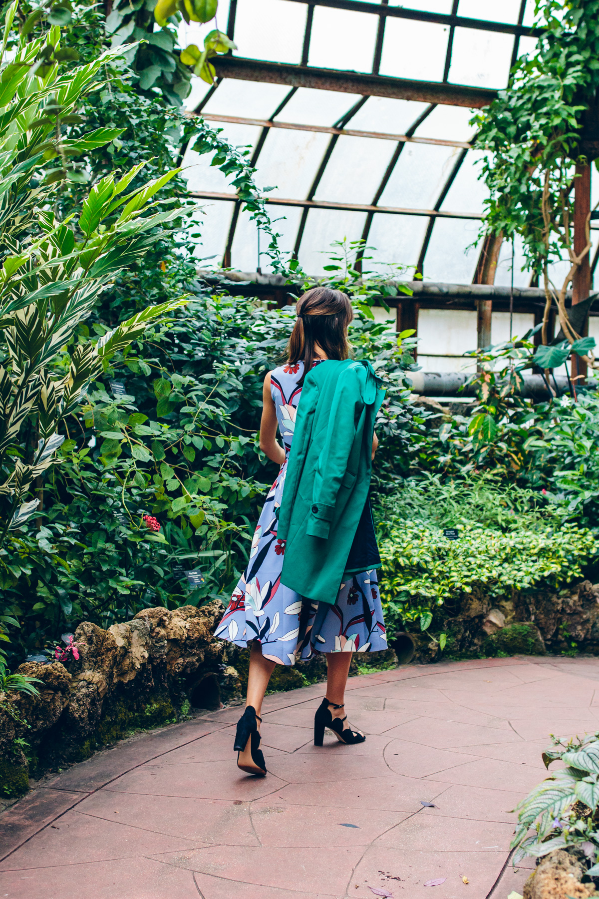 bright green coat