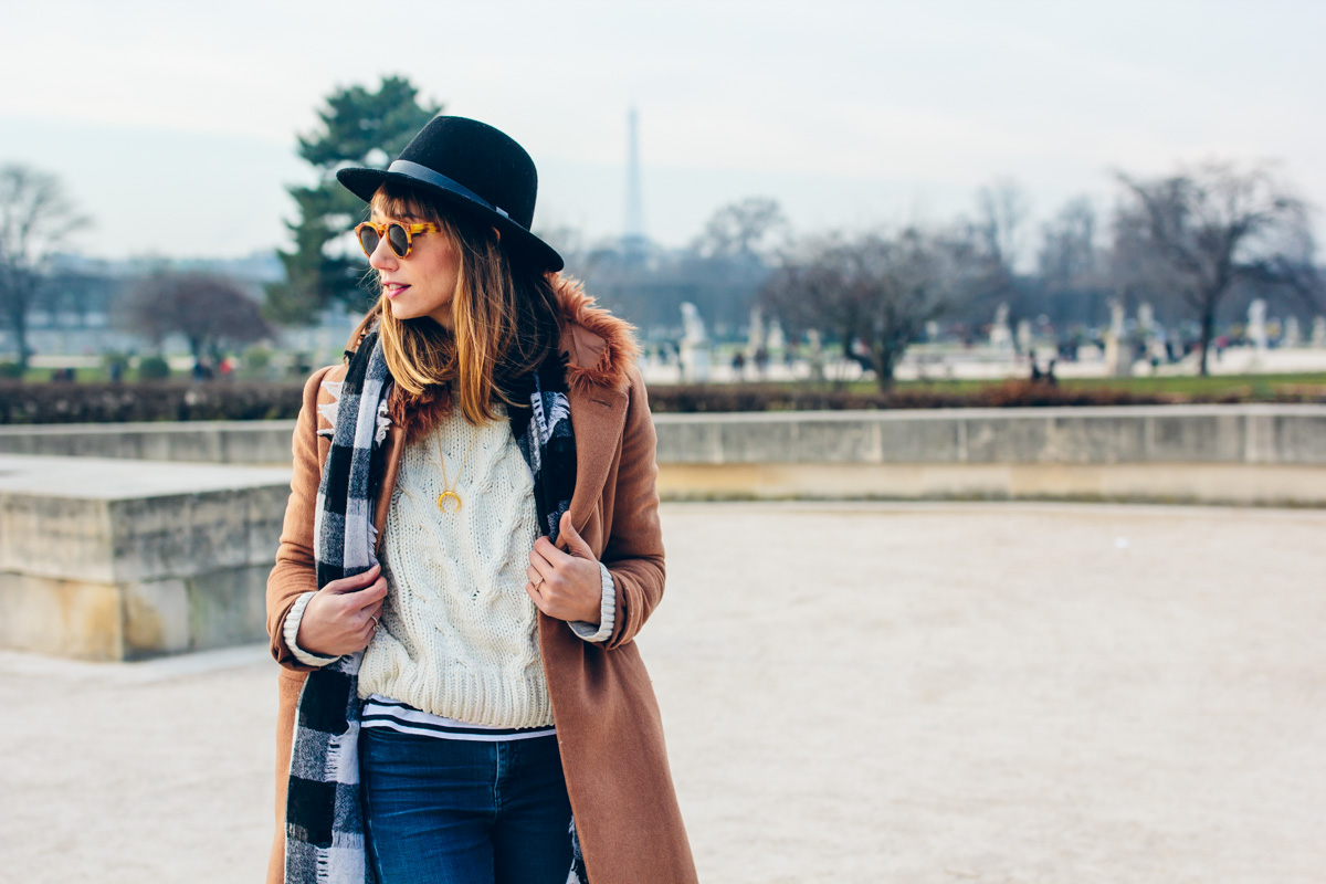 Neutral Winter Outfit In Paris The Fox She Chicago Fashion Blog