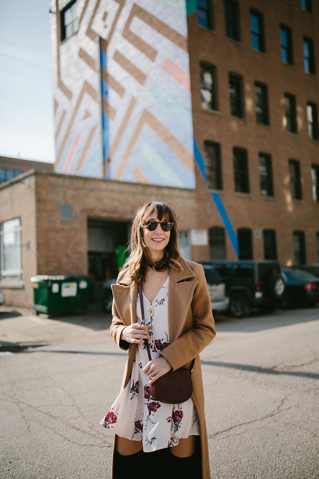 camel coat oufit