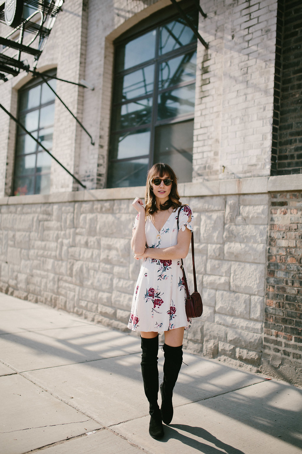 floral dress outfit