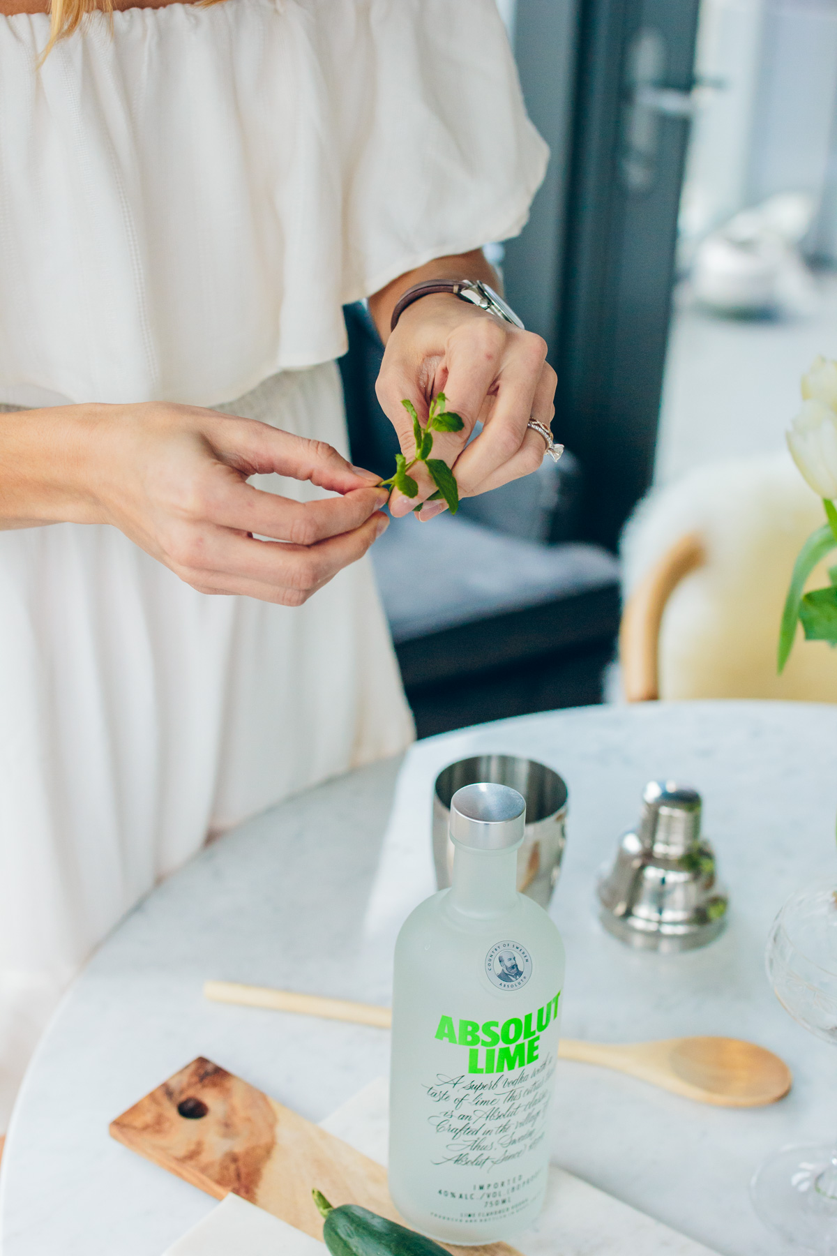 fresh mint cocktail