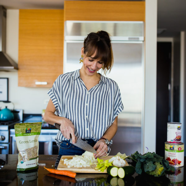 in the kitchen