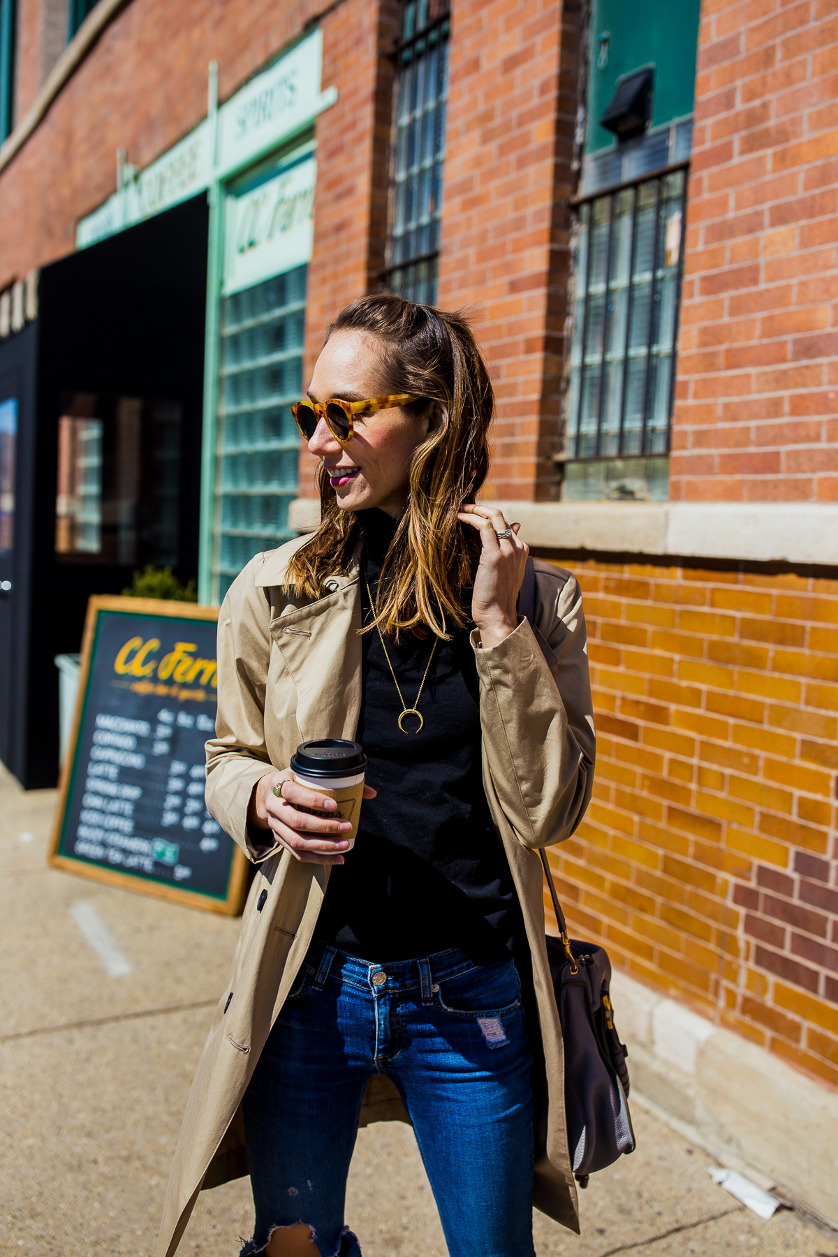 trench coat outfit