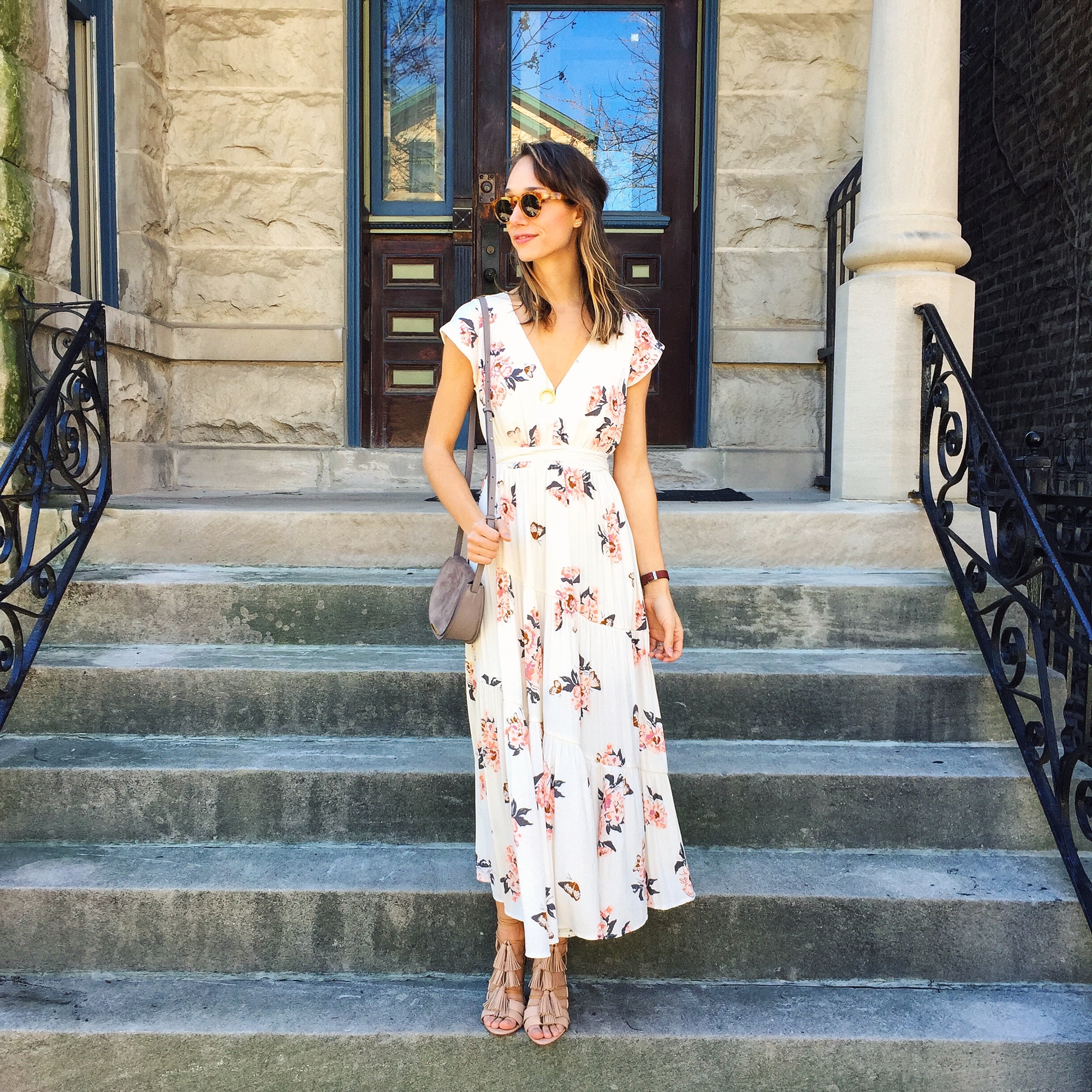 floral midi dress