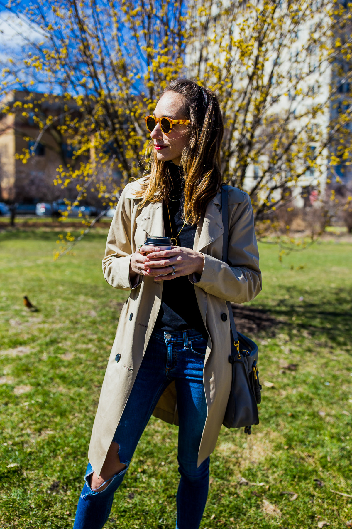 how to wear a trench coat
