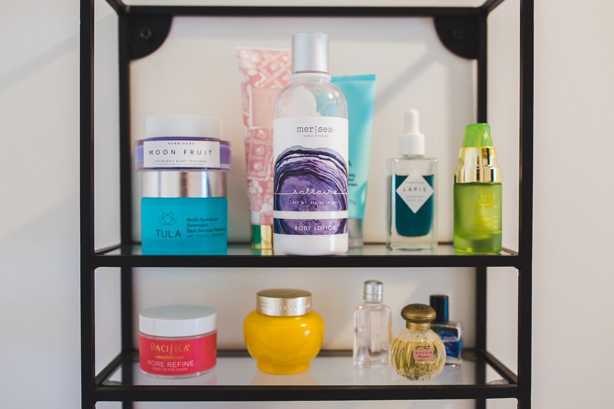 glass shelving for bathroom