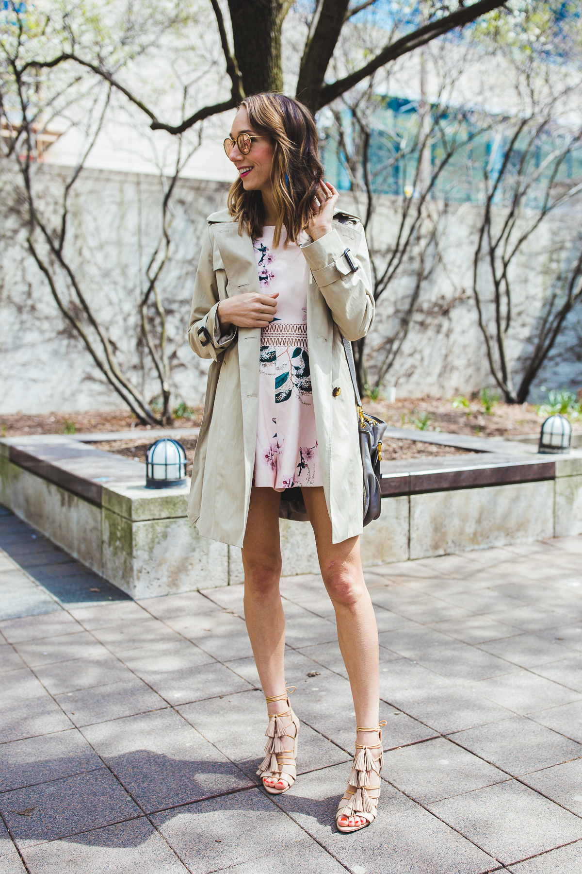 what to wear with a trench coat