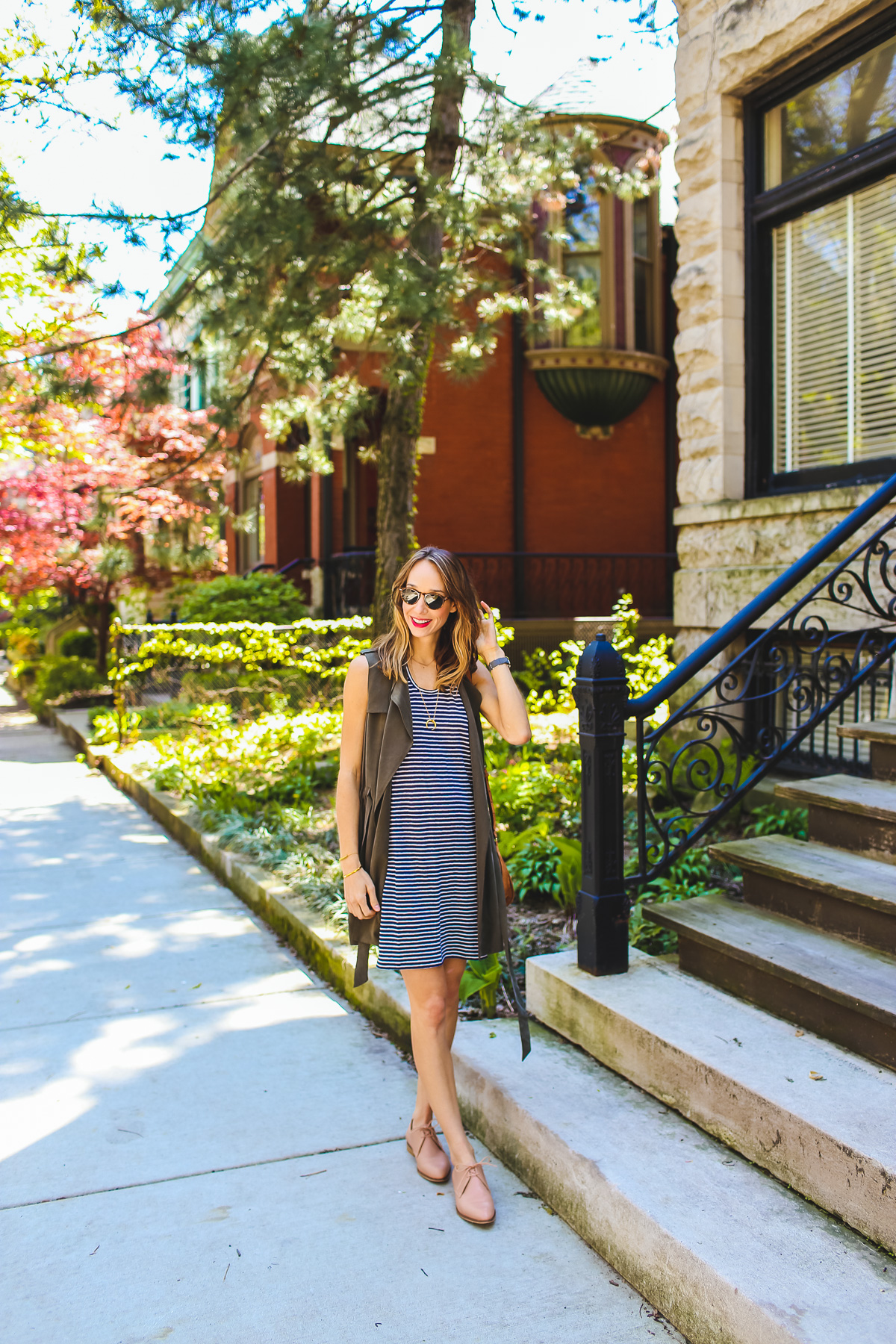 everlane striped dress
