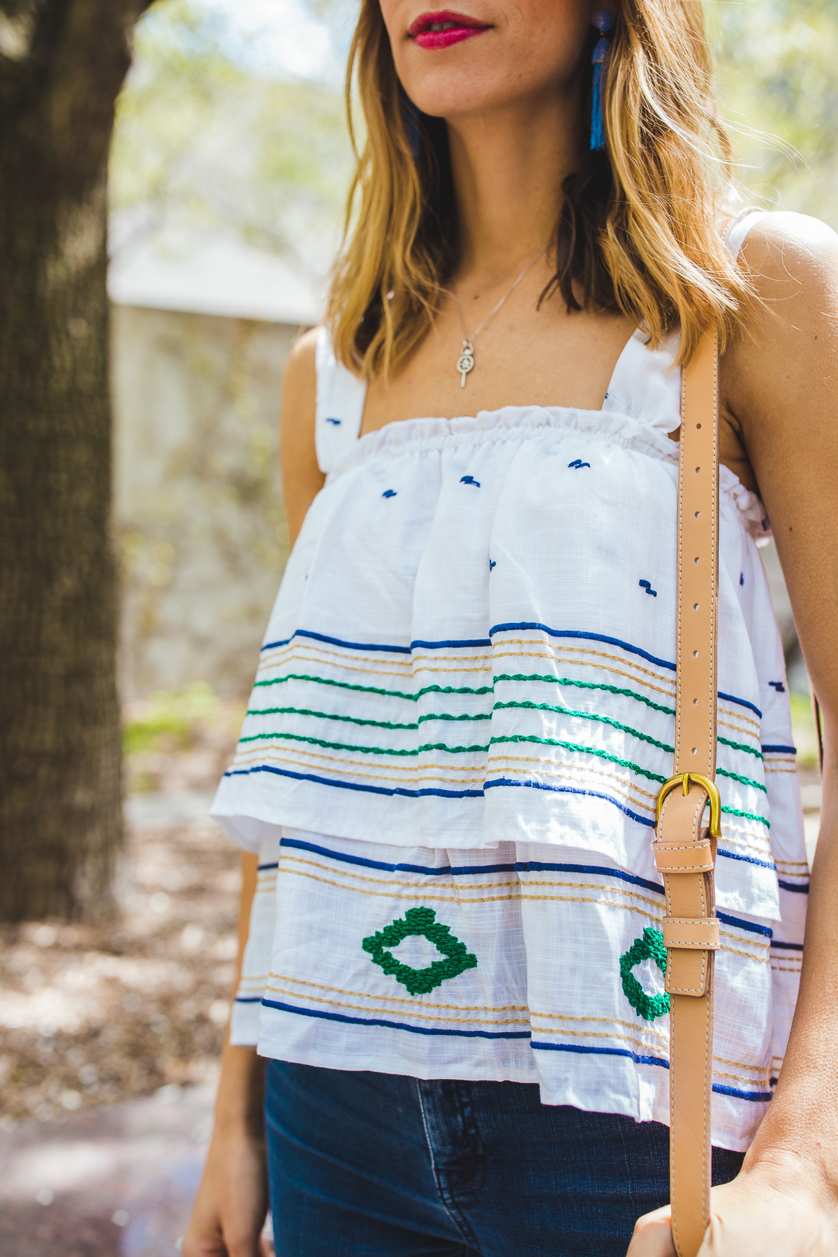 embroidered top