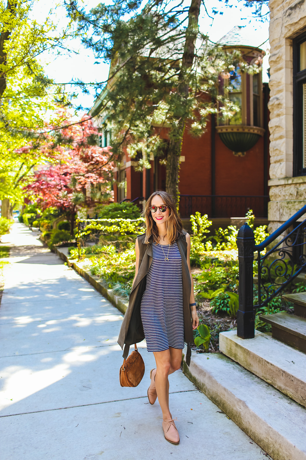 linen racerback dress