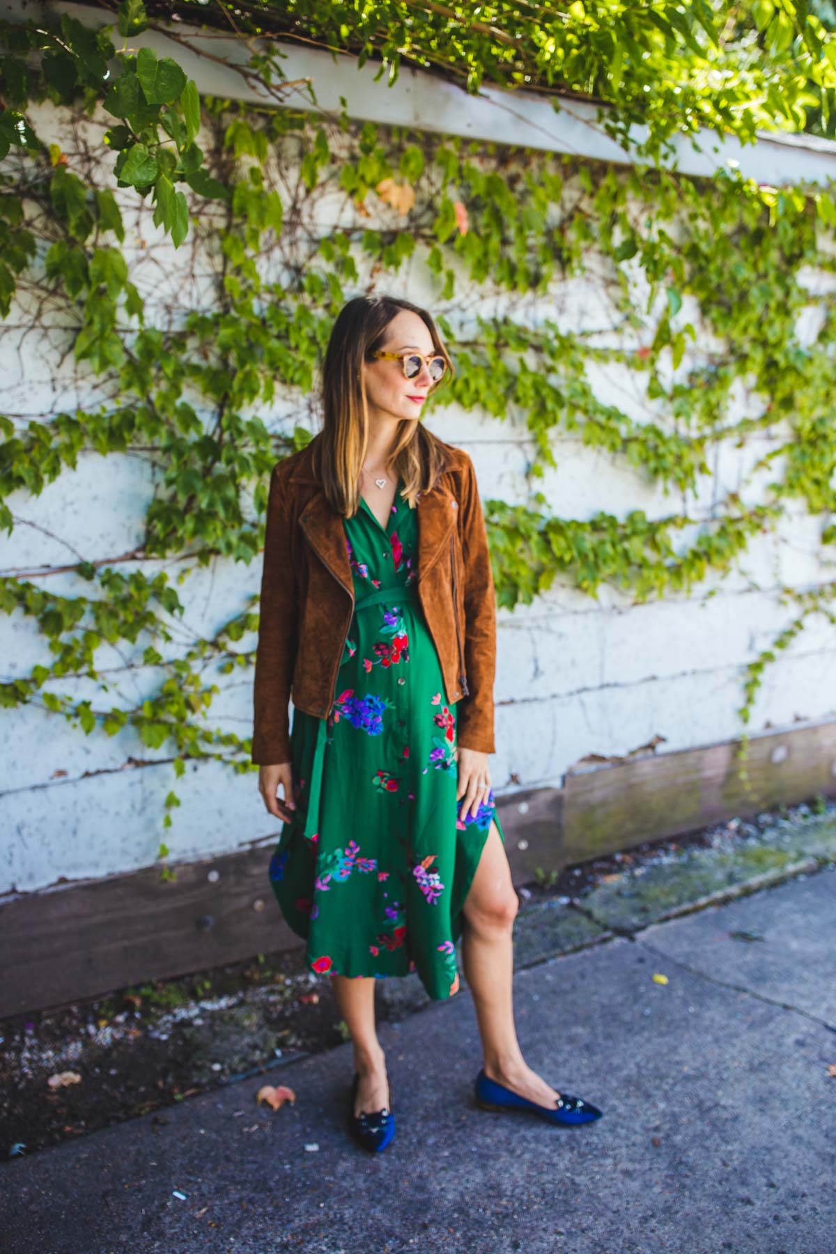 casual green dress