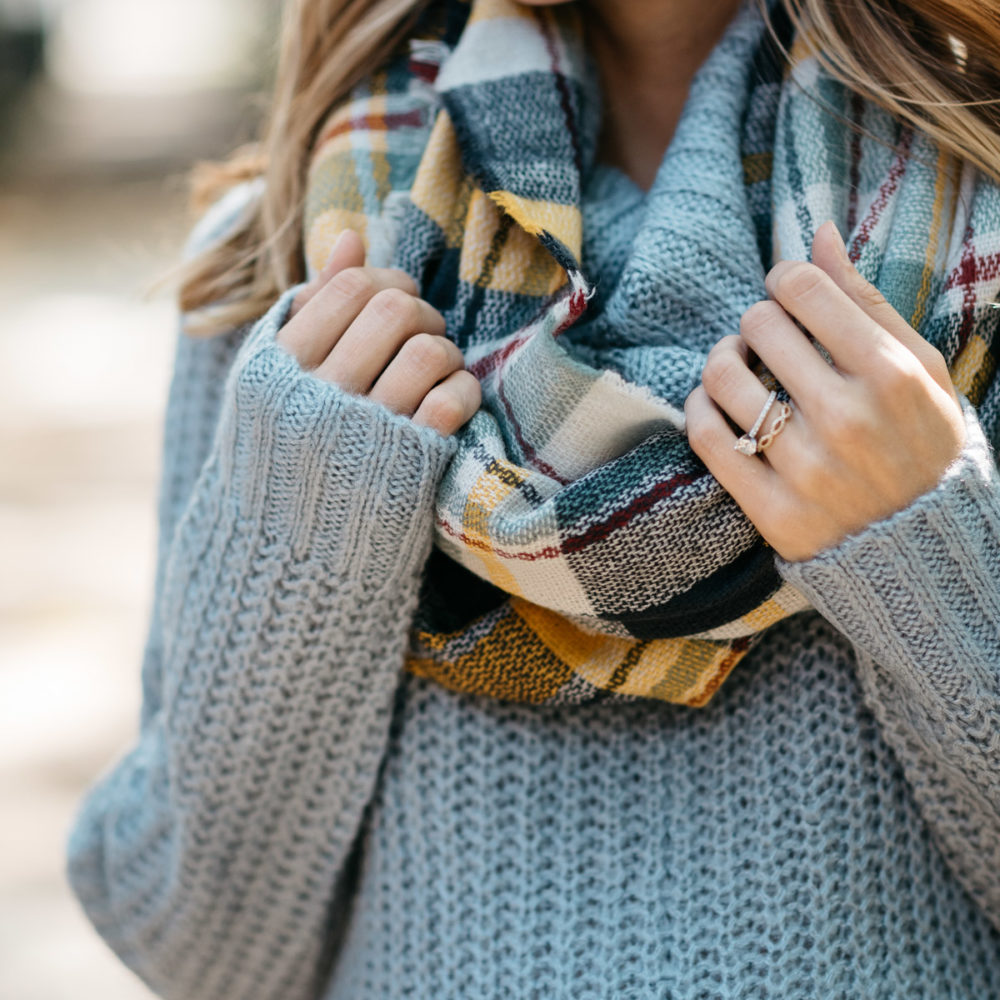 plaid scarf