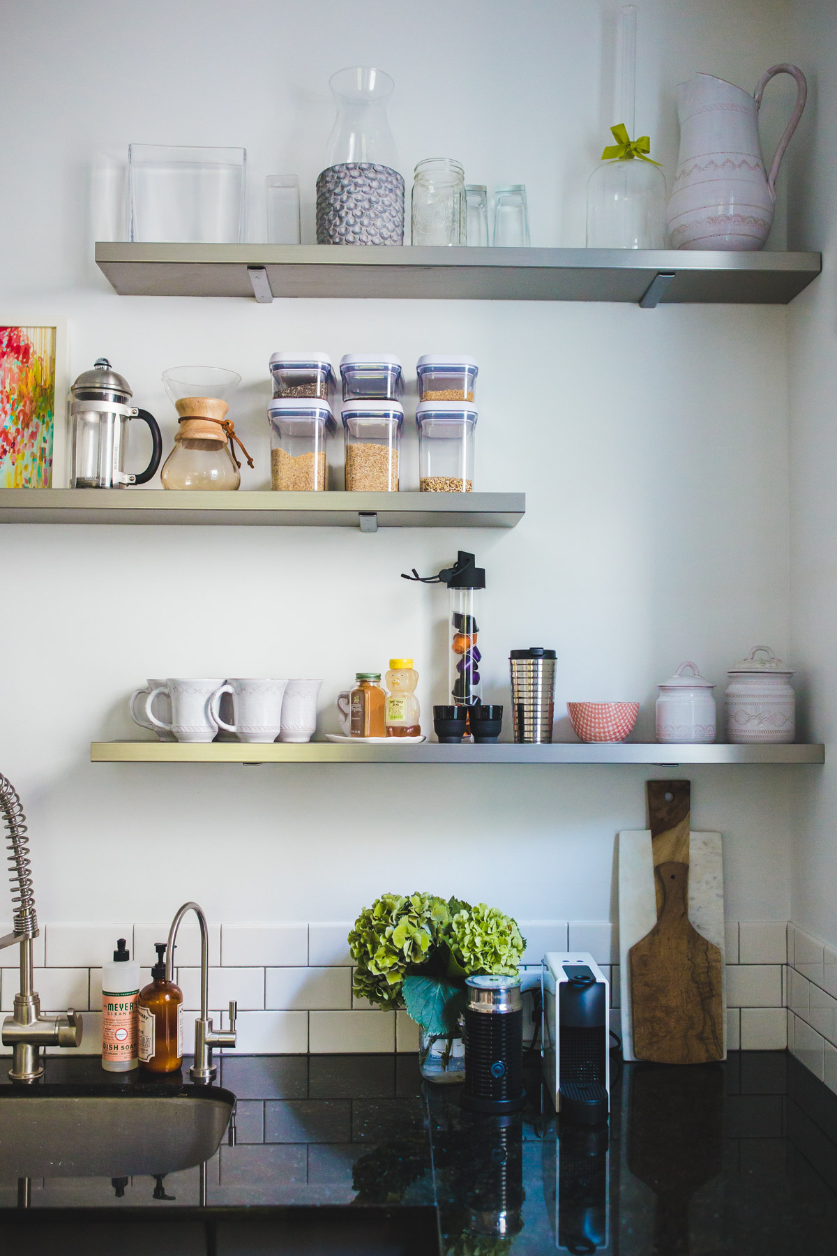 open shelving