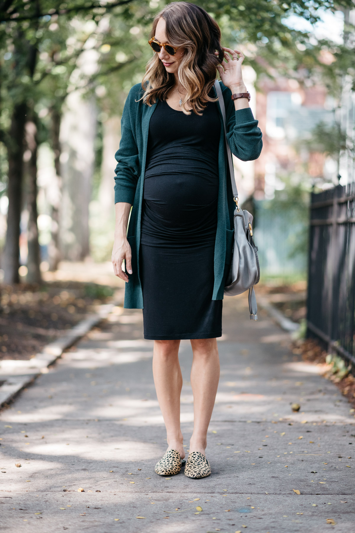 leopard flats outfit