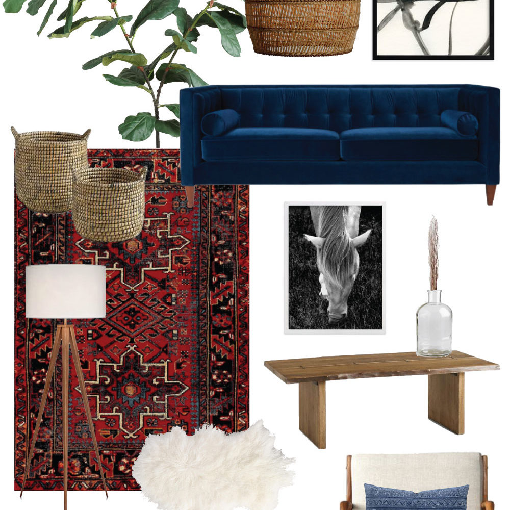 Look for Less: Boho Living Room