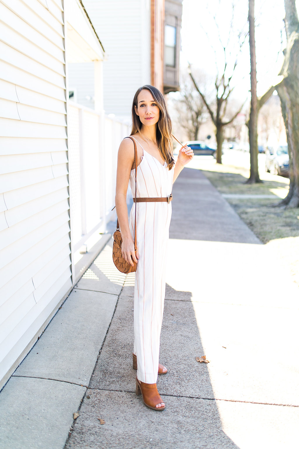 White store casual jumpsuit