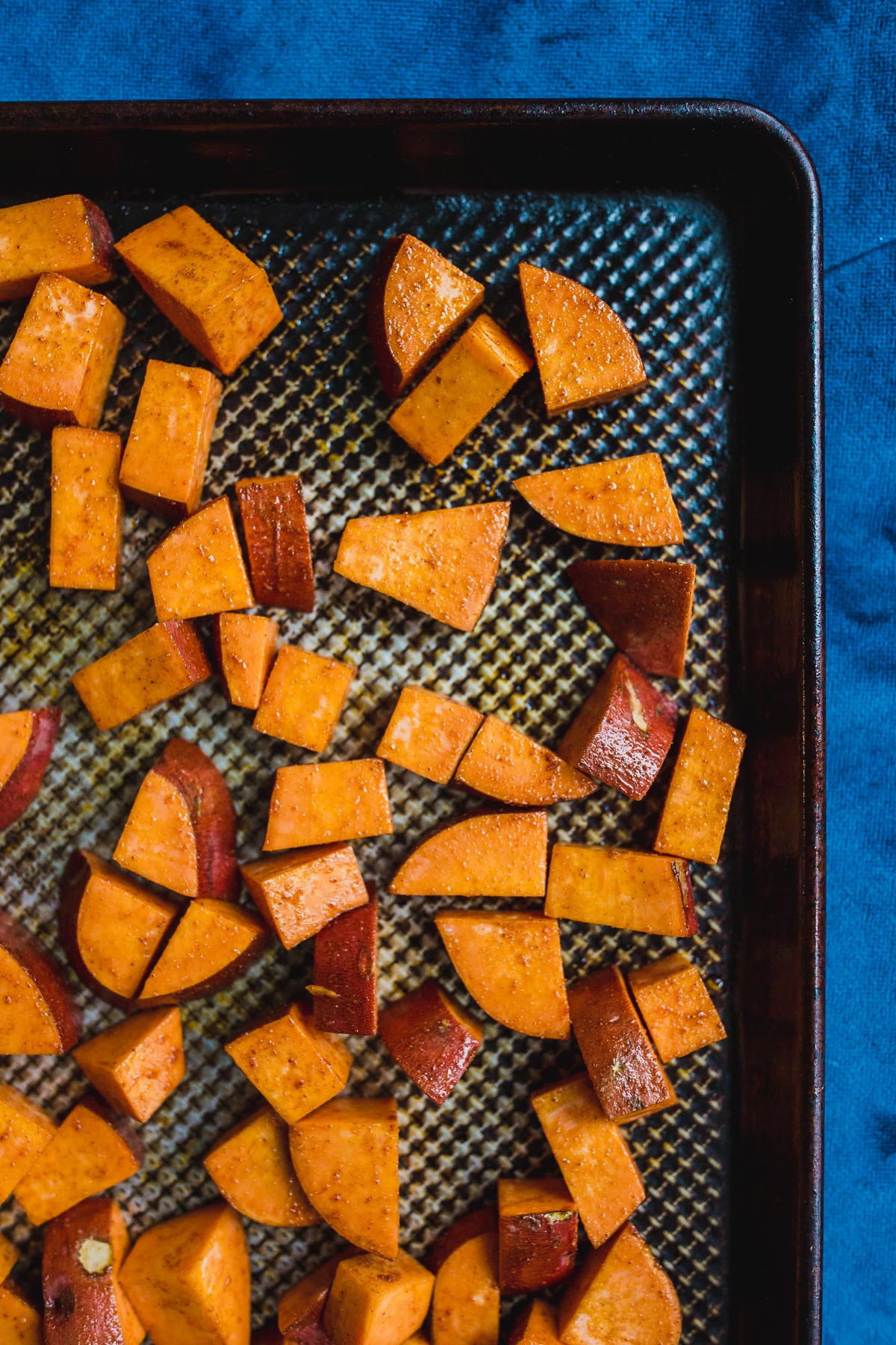 Thanksgiving side dish–simple roasted sweet potatoes