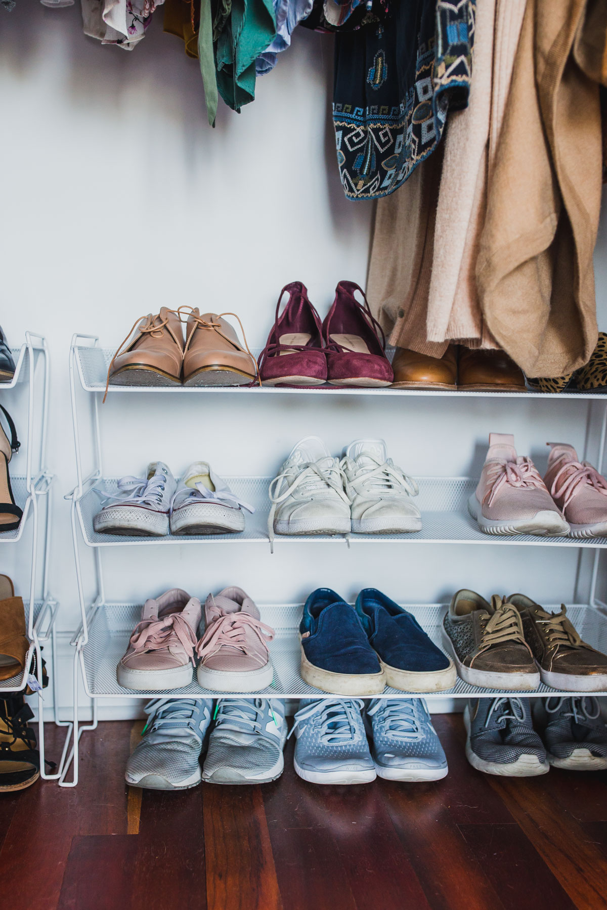 organized shoes