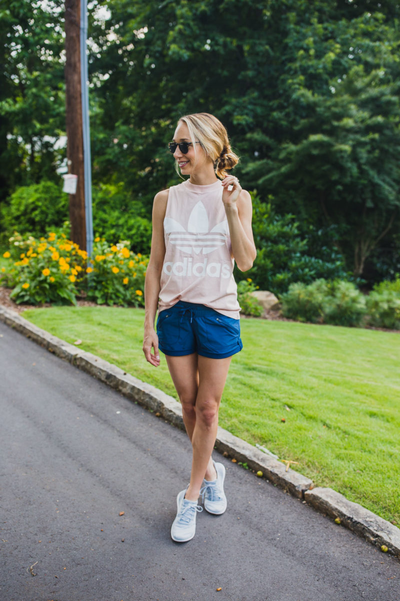 Original Trefoils Tank | Switchback Shorts | Nike Free Running Shoes - The Fox & She