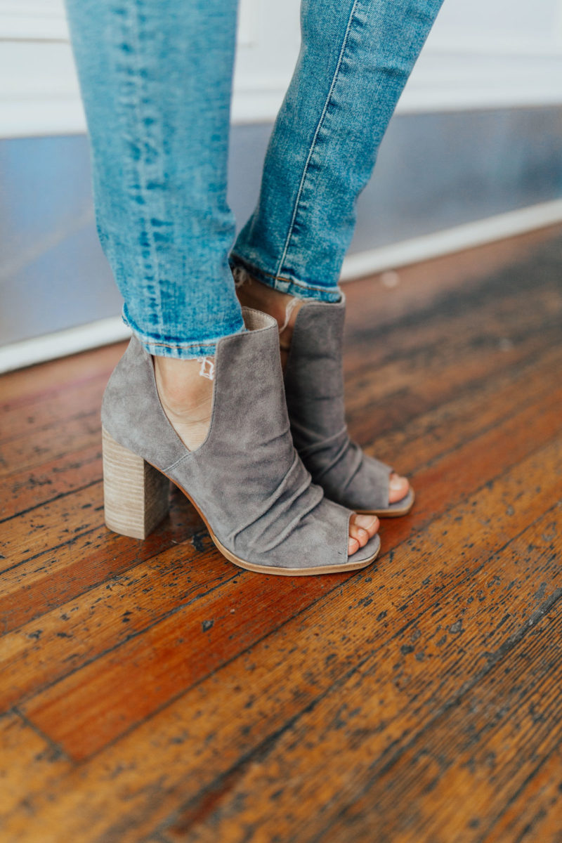 gray fall booties