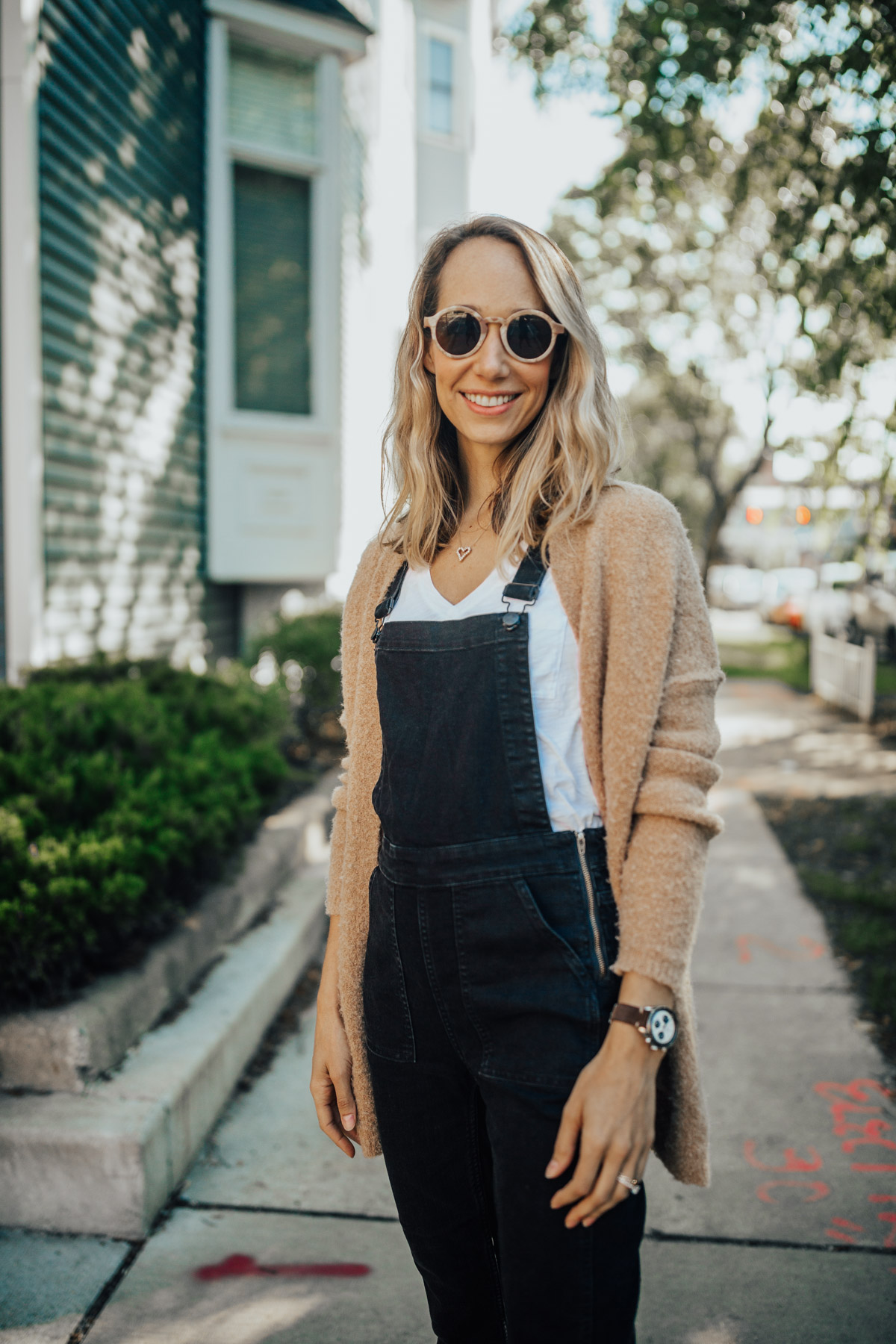 casual overalls outfit