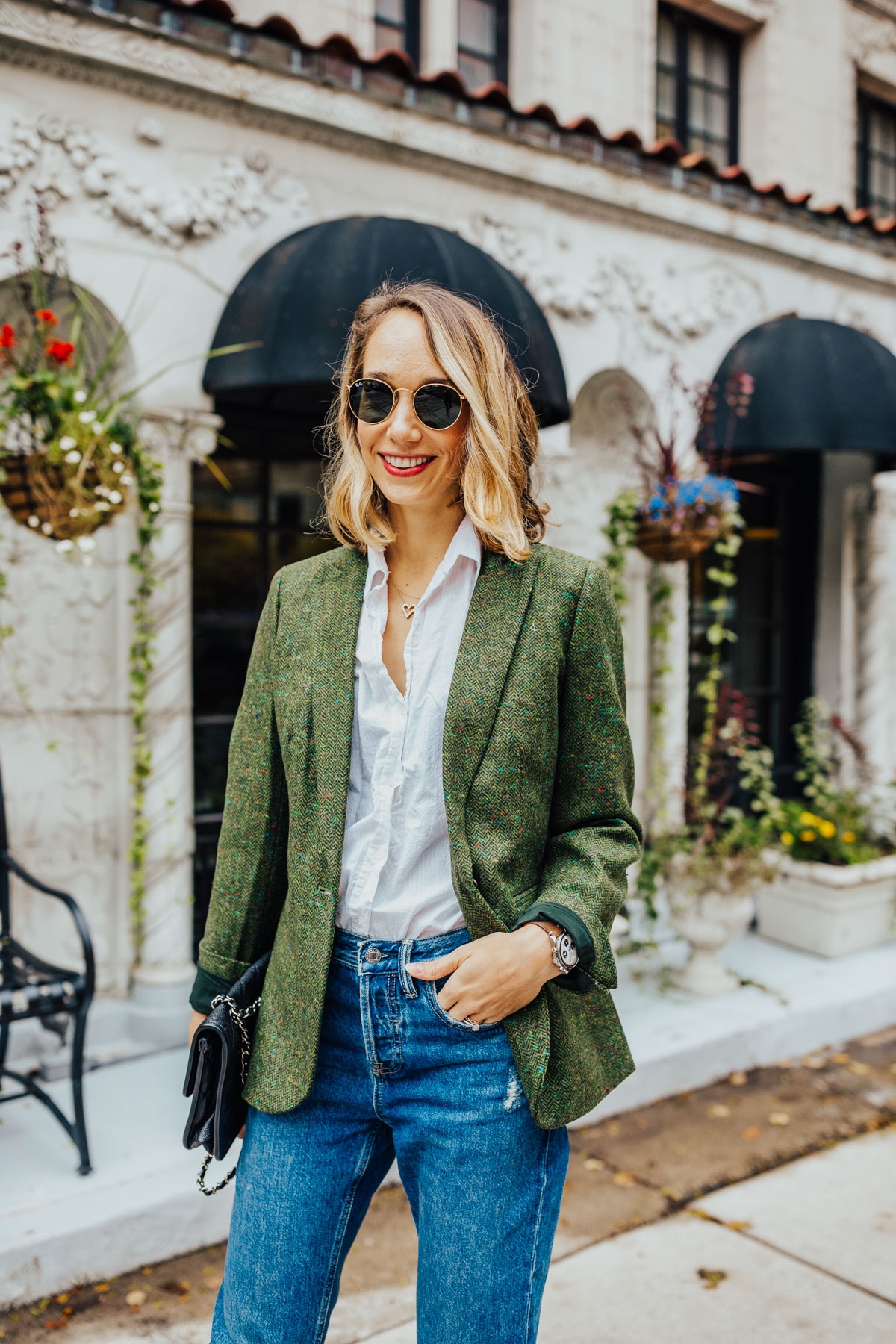 how to wear a blazer for fall