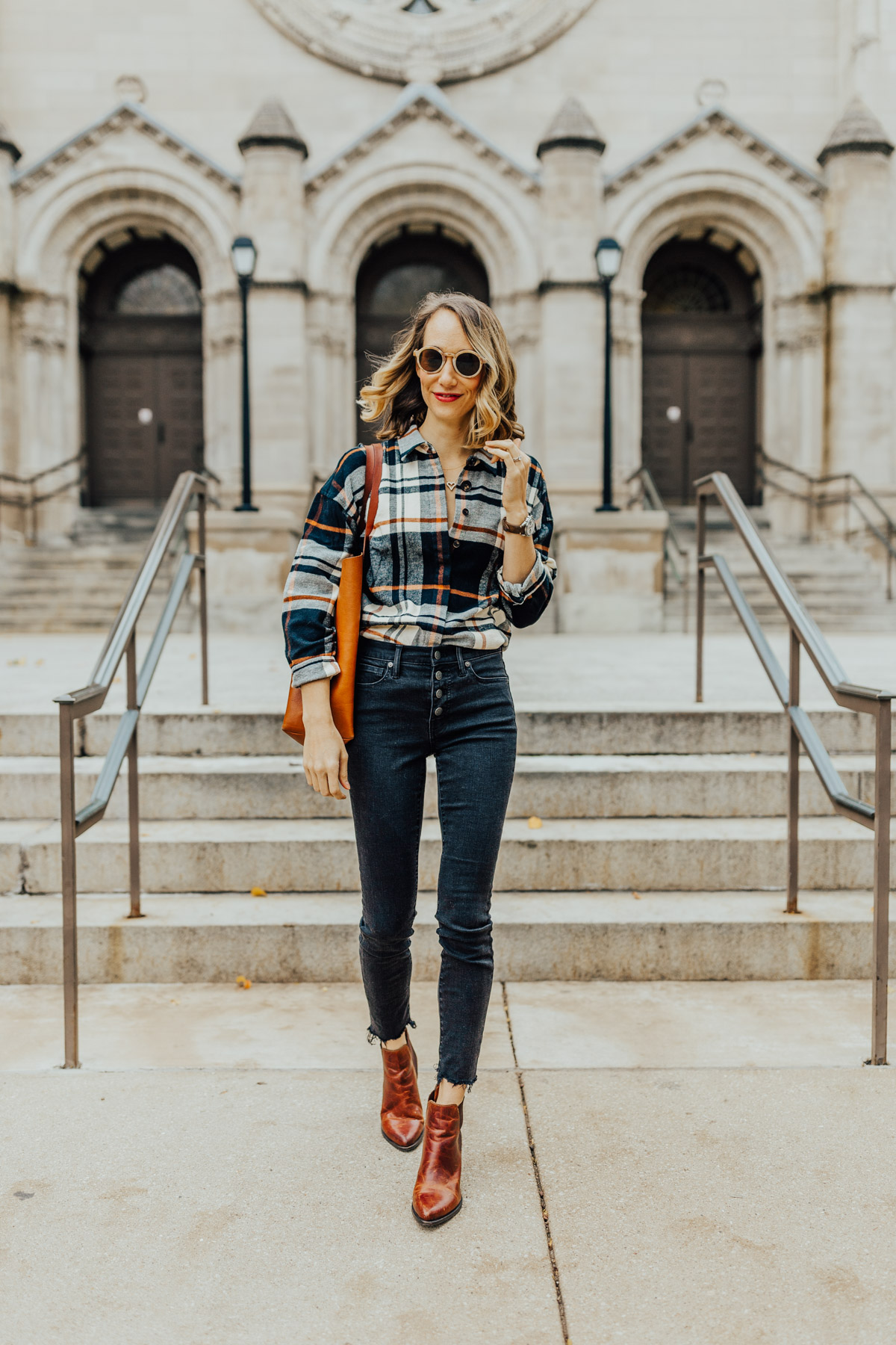 plaid shirt outfit