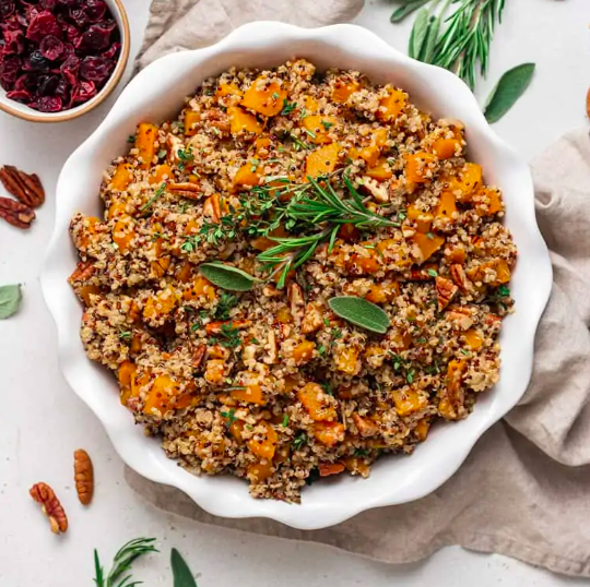 healthy quinoa stuffing | 15 healthy thanksgiving recipes